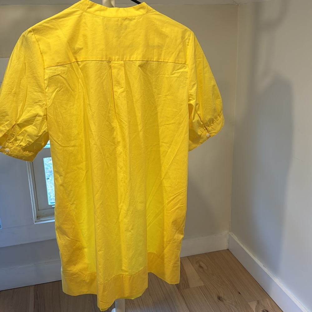 SHORT-SLEEVE MINI SHIRTDRESS IN COTTON POPLIN - JCREW, Size Small - Picture 6 of 6
